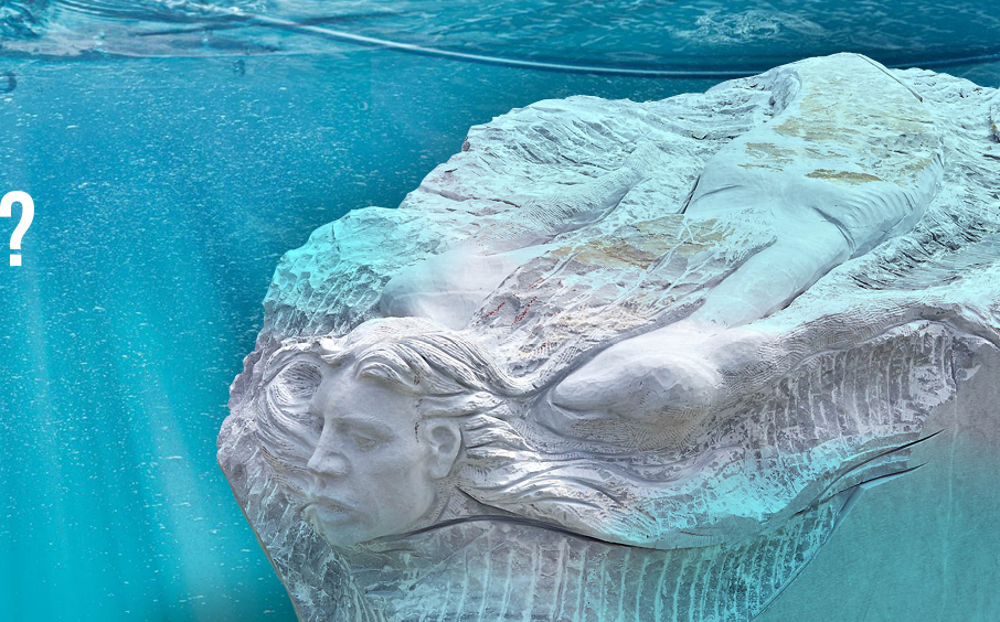 подводная статуя